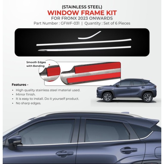 Maruti Suzuki Fronx Chrome Lower Window Garnish 