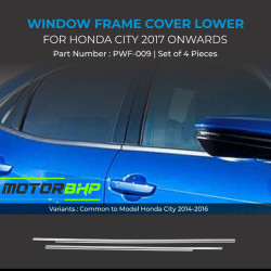 Honda City Chrome Lower Window Garnish (2014-2017) Honda City Chrome Lower Window Garnish (2014-2017)