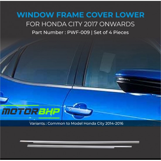Honda City Chrome Lower Window Garnish (2014-2017)
