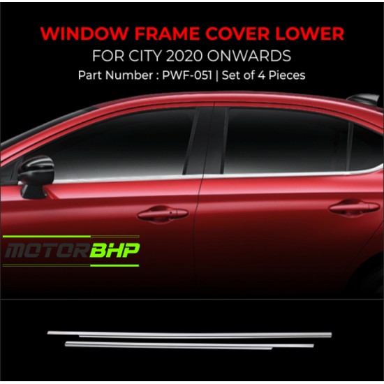 Honda City Chrome Lower Window Garnish (2020 Onwards)