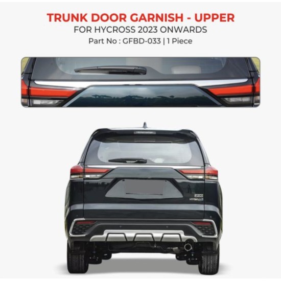 Toyota Hycross Trunk Door Garnish Upper