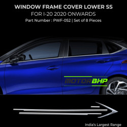 Hyundai i20 Chrome Lower Window Garnish (2020 Onwards) Hyundai i20 Chrome Lower Window Garnish (2020 Onwards)