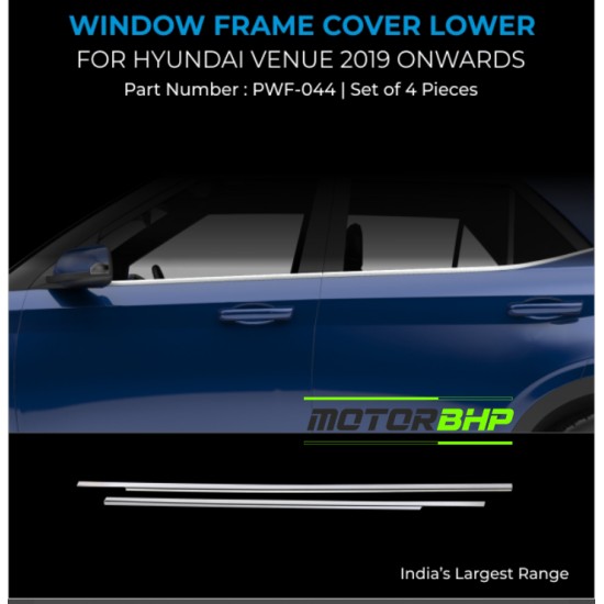 Hyundai Venue Chrome Lower Window Garnish (2019 Onwards)
