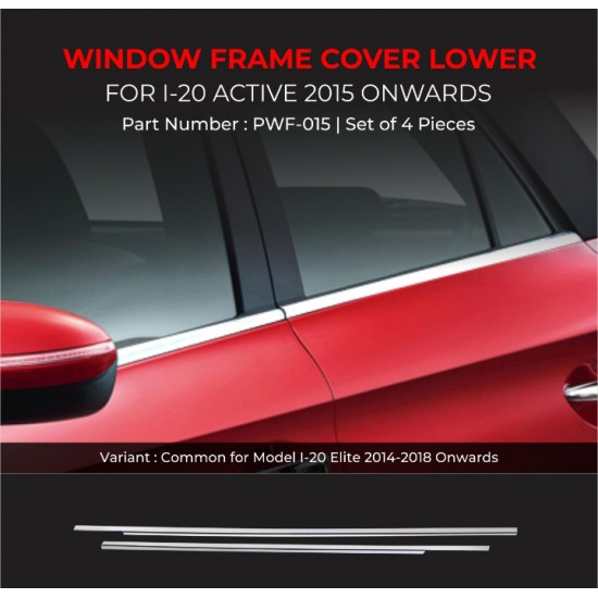 Hyundai i20 Active Chrome Lower Window Garnish (2015-Onwards)