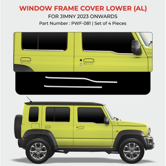 Maruti Suzuki Jimny Chrome Lower Window Garnish 