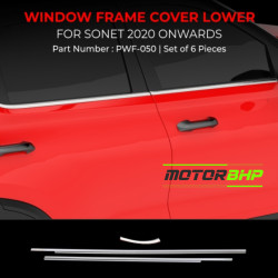 Kia Sonet Chrome Lower Window Garnish (2020 Onwards)