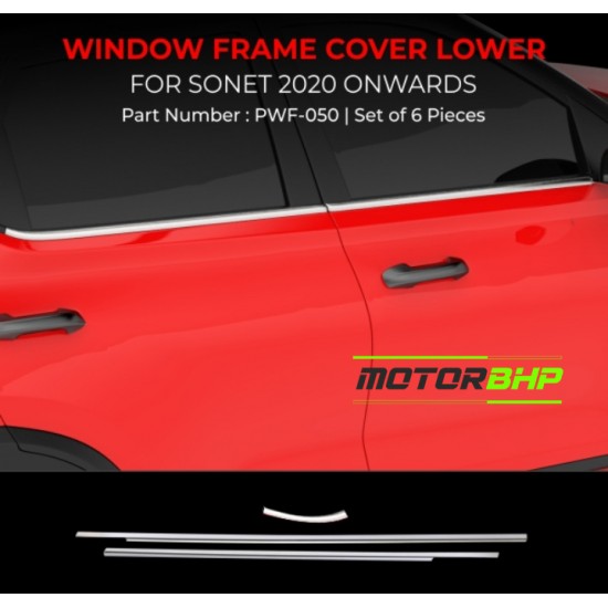 Kia Sonet Chrome Lower Window Garnish (2020 Onwards)