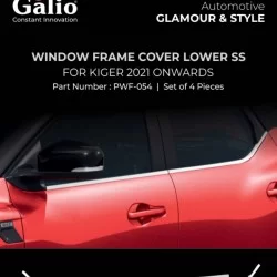 Galio Renault Kiger 2021 Chrome Lower Window Garnish 
