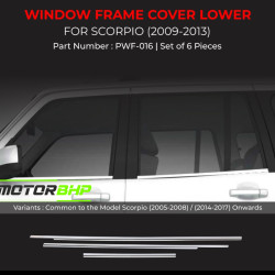 Mahindra Scorpio Chrome Lower Window Garnish (2009-2017 Onwards) Mahindra Scorpio Chrome Lower Window Garnish (2009-2017 Onwards)