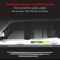 Mahindra Scorpio Chrome Lower Window Garnish (2005-2008) Mahindra Scorpio Chrome Lower Window Garnish (2005-2008)
