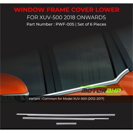 Mahindra XUV500 Chrome Lower Window Garnish (2018 Onwards)