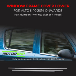 Maruti Suzuki Alto K10 Chrome Lower Window Garnish (2014-Onwards) Maruti Suzuki Alto K10 Chrome Lower Window Garnish (2014-Onwards)