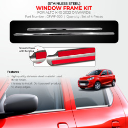 Maruti Suzuki Alto K-10 Chrome Lower Window Garnish (2022-Onwards) Maruti Suzuki Alto K-10 Chrome Lower Window Garnish (2022-Onwards)
