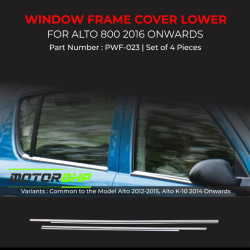 Maruti Suzuki Alto 800 Chrome Lower Window Garnish (2016-Onwards) Maruti Suzuki Alto 800 Chrome Lower Window Garnish (2016-Onwards)