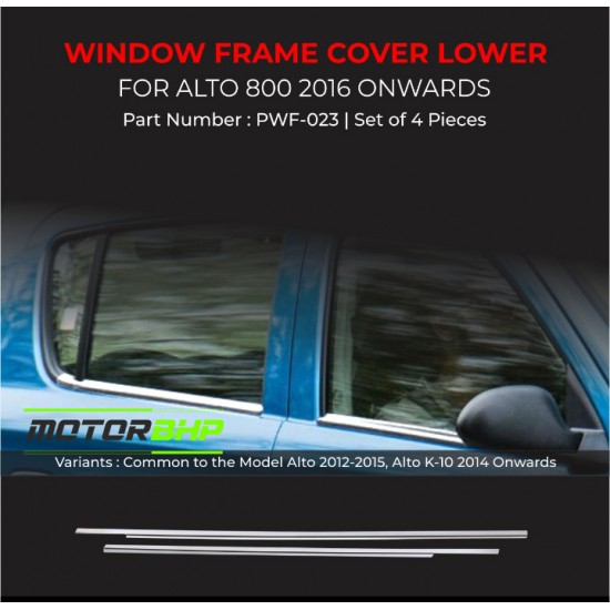 Maruti Suzuki Alto 800 Chrome Lower Window Garnish (2016-Onwards)