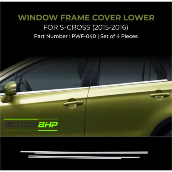 Maruti Suzuki S Cross Chrome Lower Window Garnish (2015-2016)