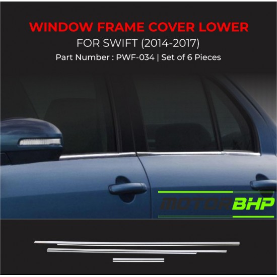Maruti Suzuki Swift Chrome Lower Window Garnish (2014-2017)