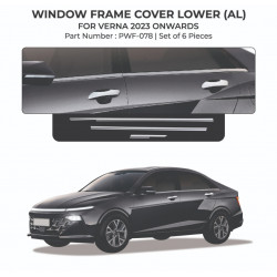 Hyundai Verna 2023 Chrome Lower Window Garnish Hyundai Verna 2023 Chrome Lower Window Garnish