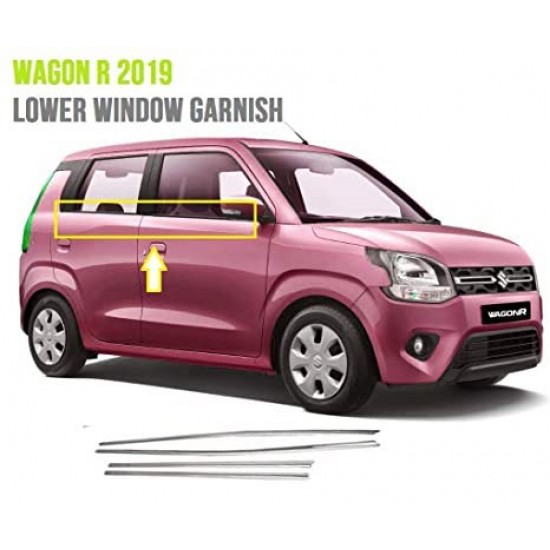 Maruti Suzuki WagonR 2019 Chrome Lower Window Garnish