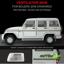 Mahindra Bolero Vantilater Skin Chrome (2016 Onwards) Mahindra Bolero Vantilater Skin Chrome (2016 Onwards)