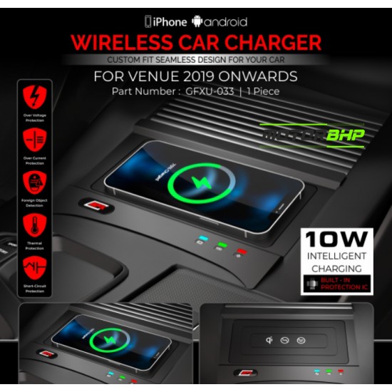 Hyundai Venue Wireless Car Charger (2019-Onwwards)