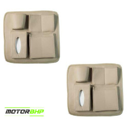 Auto Car Seat Back Organizer -Biege  Auto Car Seat Back Organizer -Biege