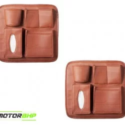  Auto Car Seat Back Organizer -Tan
