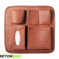  Auto Car Seat Back Organizer -Tan