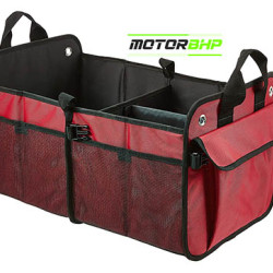 Multi Compartments Collapsible Portable for Boot Organizer Storage Red  Multi Compartments Collapsible Portable for Boot Organizer Storage Red