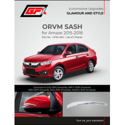 STARiD Honda Amaze OVRM Chrome Sash(2015-2018) 