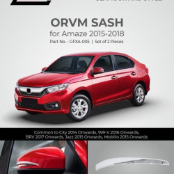STARiD Honda Amaze OVRM Chrome Sash(2015-2018)  STARiD Honda Amaze OVRM Chrome Sash(2015-2018)