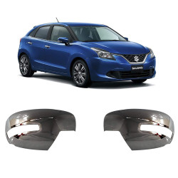 GFX Maruti Suzuki Baleno OVRM Chrome Cover With Indicators Cuts (2015-Onwards)  GFX Maruti Suzuki Baleno OVRM Chrome Cover With Indicators Cuts (2015-Onwards)