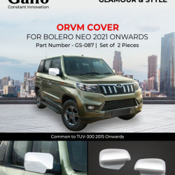 Mahindra Bolero Neo 2021 Onwards OVRM Cover Chrome Garnish  Mahindra Bolero Neo 2021 Onwards OVRM Cover Chrome Garnish