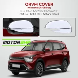  Kia Carens chrome OVRM Cover With Indicator Cut