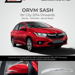 STARiD Honda City OVRM Chrome Sash (2014 Onwards)  STARiD Honda City OVRM Chrome Sash (2014 Onwards)