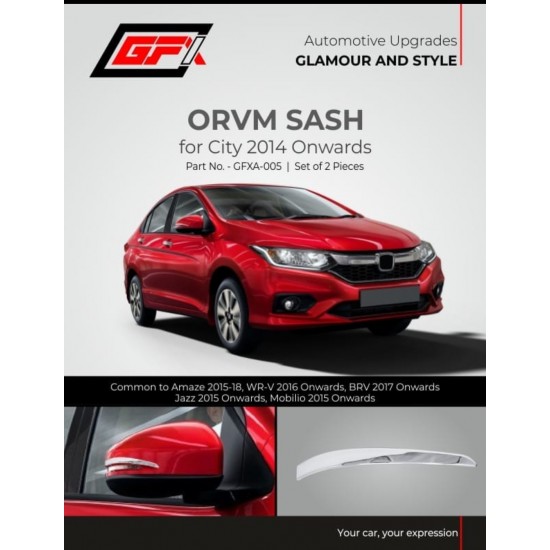 STARiD Honda City OVRM Chrome Sash (2014 Onwards) 