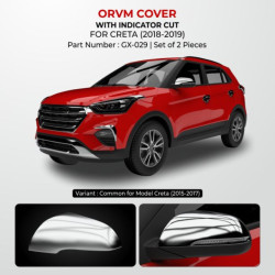 Hyundai Creta OVRM Cover Chrome Garnish With Indicator Cut (2018-Onwards) Hyundai Creta OVRM Cover Chrome Garnish With Indicator Cut (2018-Onwards)