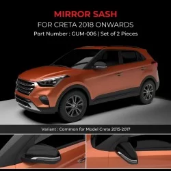 Hyundai Creta OVRM Sash Cover Chrome Garnish (2018-Onwards)