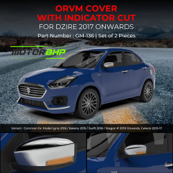 Maruti Suzuki Dzire OVRM Cover With Indicator Cut (2017-Onwards)  Maruti Suzuki Dzire OVRM Cover With Indicator Cut (2017-Onwards)