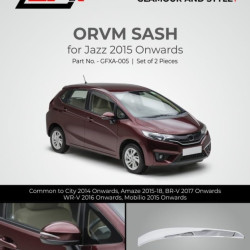 STARiD Honda Jazz OVRM Chrome Sash (2015 Onwards)  STARiD Honda Jazz OVRM Chrome Sash (2015 Onwards)