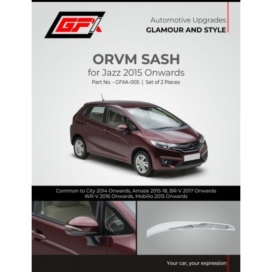 STARiD Honda Jazz OVRM Chrome Sash (2015 Onwards) 