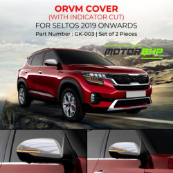 Kia Seltos Ovrm Cover With Indicator Cut Chrome (2019 Onwards) Kia Seltos Ovrm Cover With Indicator Cut Chrome (2019 Onwards)