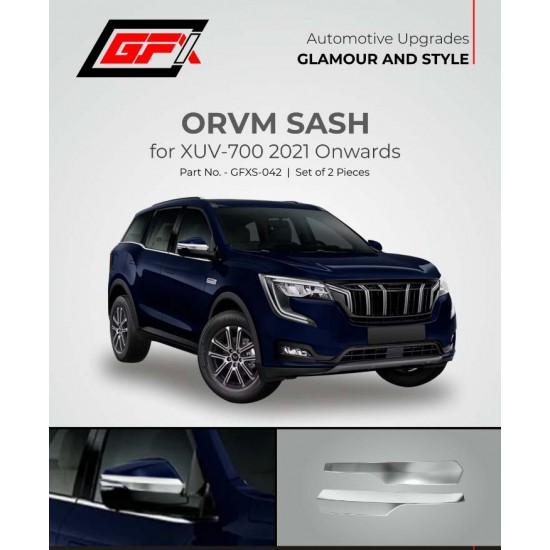  Mahindra XUV700 OVRM Chrome Sash (2021-Onwards) 