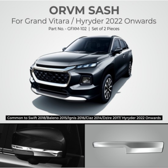  Maruti Suzuki Grand Vitara OVRM Chrome Sash (2022-Onwards) 
