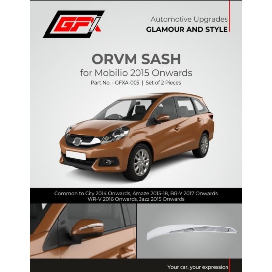 STARiD Honda Mobilio OVRM Chrome Sash (2015 Onwards) 