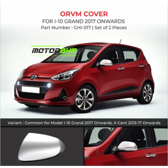 Hyundai i10 Grand (2017 Onwards) OVRM Cover Chrome Garnish 