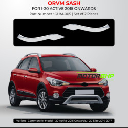 Hyundai i20 Active (2015 Onwards) OVRM Sash Cover Chrome Garnish  Hyundai i20 Active (2015 Onwards) OVRM Sash Cover Chrome Garnish