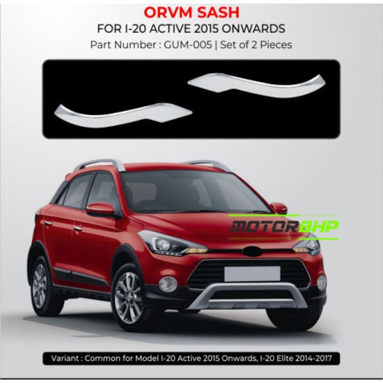 Hyundai i20 Active (2015 Onwards) OVRM Sash Cover Chrome Garnish 