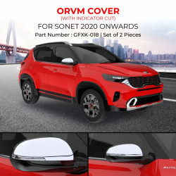 Galio Kia Sonet OVRM Cover Chrome Garnish  Galio Kia Sonet OVRM Cover Chrome Garnish