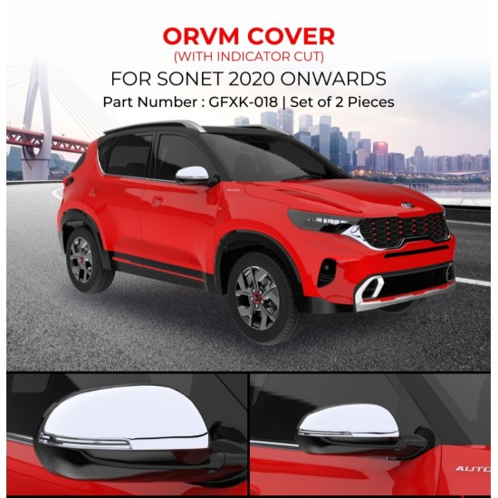 Galio Kia Sonet OVRM Cover Chrome Garnish 